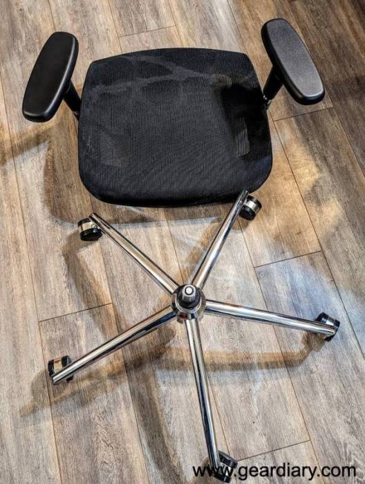 The Sihoo M57 Office Chair base ready to accept the seat