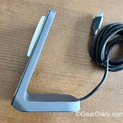 The Nomad Stand One MagSafe Charger lying on its side
