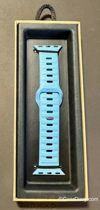 Thew Nomad Sport Band in Limited Edition Electric Blue in retail packaging