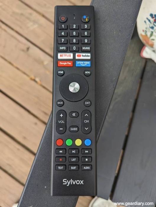 The Slyvox 43" Outdoor TV remote control