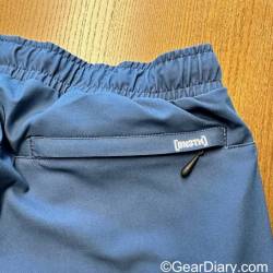 The zippered rear hip pocket on the BN3TH Agua Volley 2N1 Swim Short
