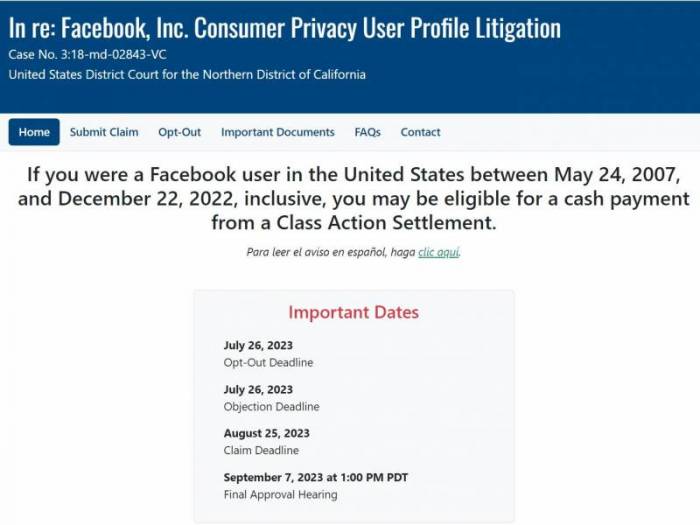 PSA Regarding Facebook: They May Owe You Part of a $725 Million Settlement
