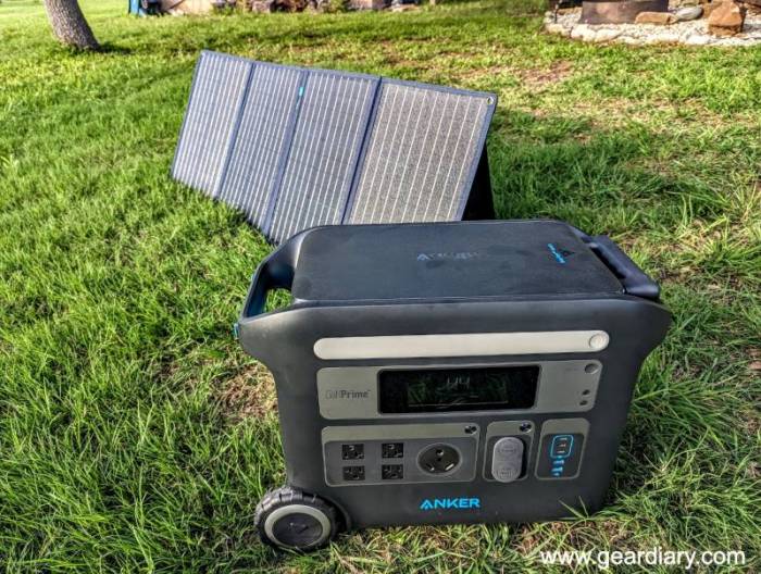 The Anker PowerHouse 767 and solar panel