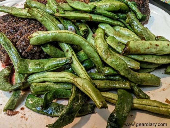 Green beans cooked in the Dreo ChefMaker