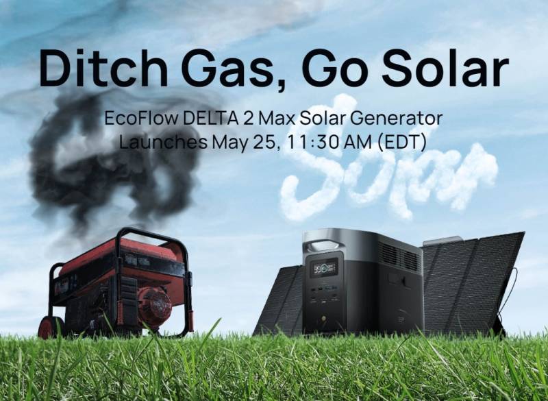 EcoFlow DELTA 2 Max Launches with 5% Savings & Free Solar Add-Ons That You  Won't Want to Miss!