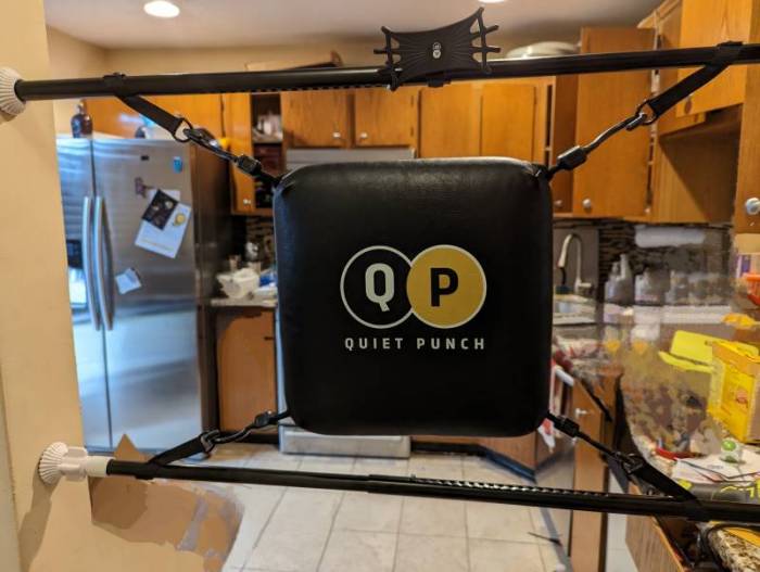 Quiet Punch installed in the author's doorway