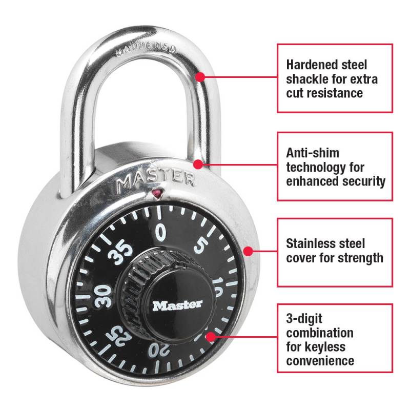 Master Lock 1500D Standard Dial Combination Padlock