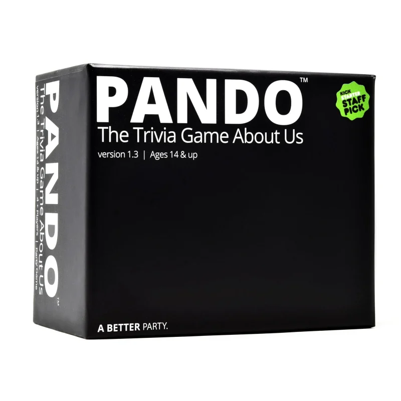 Pando Trivia card game retail box