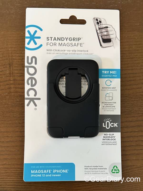 Speck ClickLock StandyGrip for MagSafe retail packaging