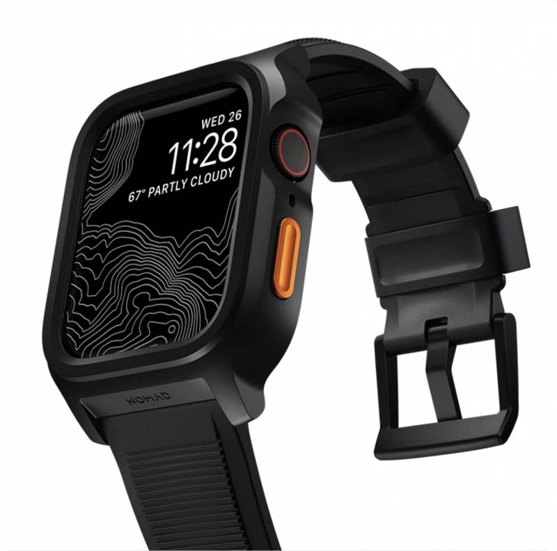 Side detail of the Nomad Rugged Case for Apple Watch