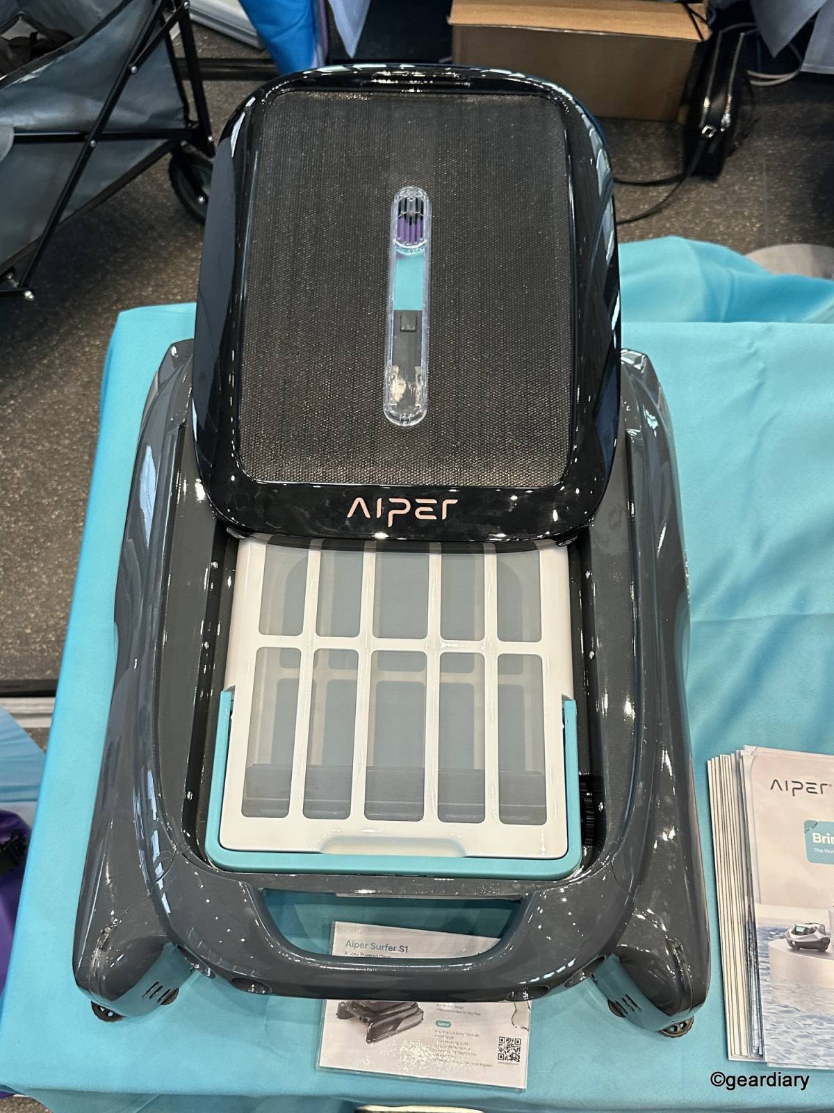 The Aiper Surfer S1 Solar Pool Skimmer at IFA's Showstopper's Event