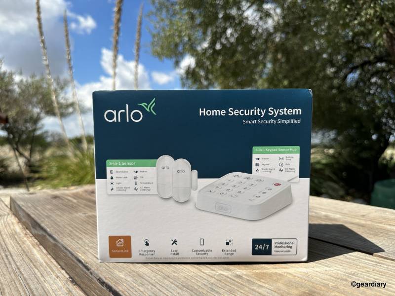Arlo Home Security System retail box
