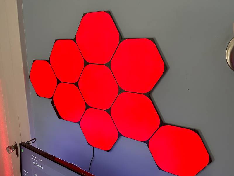 Nanoleaf Ultra Black Shapes Hexagons and Triangles Review: Dramatic Lighting Effects that Look Like Art When Not in Use