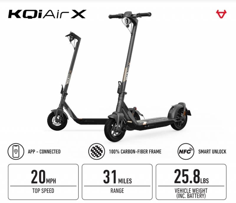 NUI KQi Air X Specifications