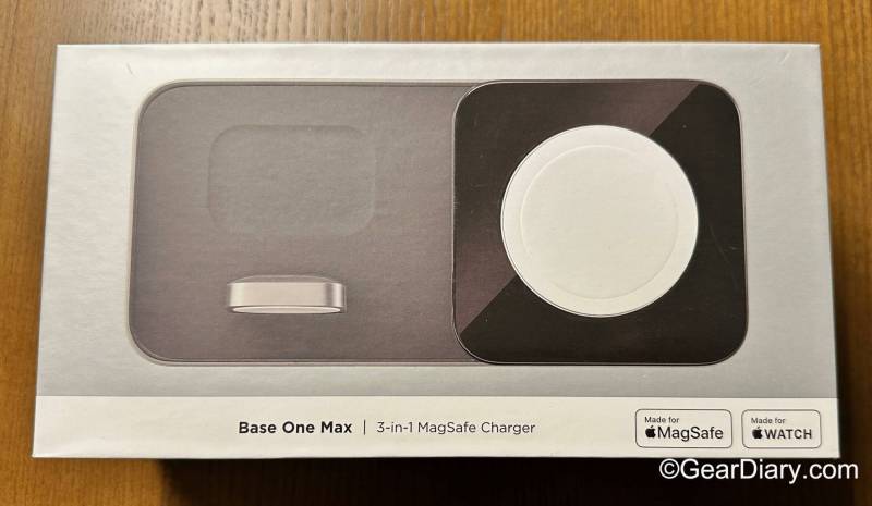 Nomad Base One Max 3-in-1 MagSafe Charger retail box