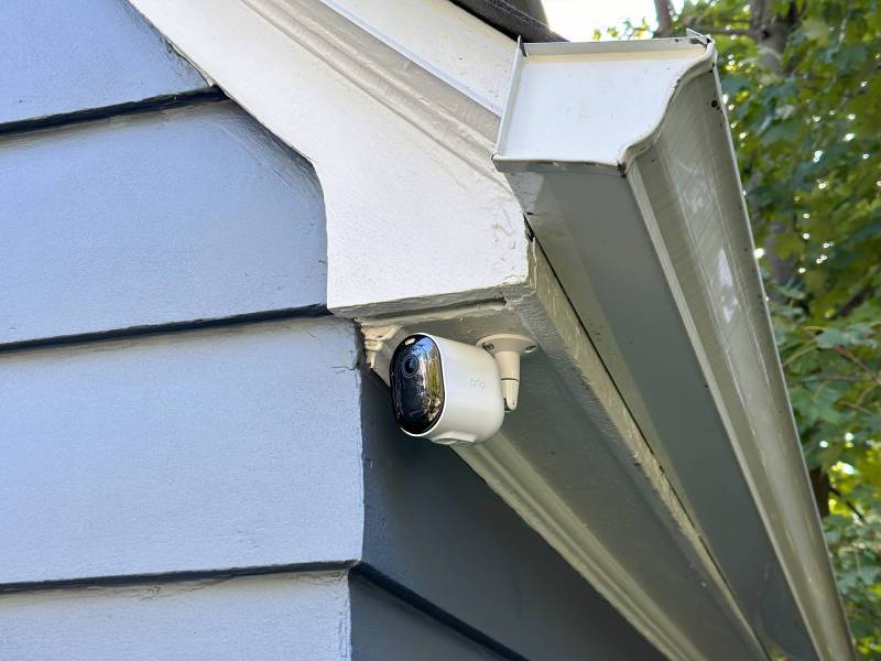 Arlo Pro 5S 2K Wireless Security Camera installed at the author's home