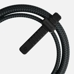 The integrated cable tie on the Nomad USB-C Universal Cable