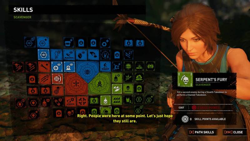 Skills in Shadow of the Tomb Raider