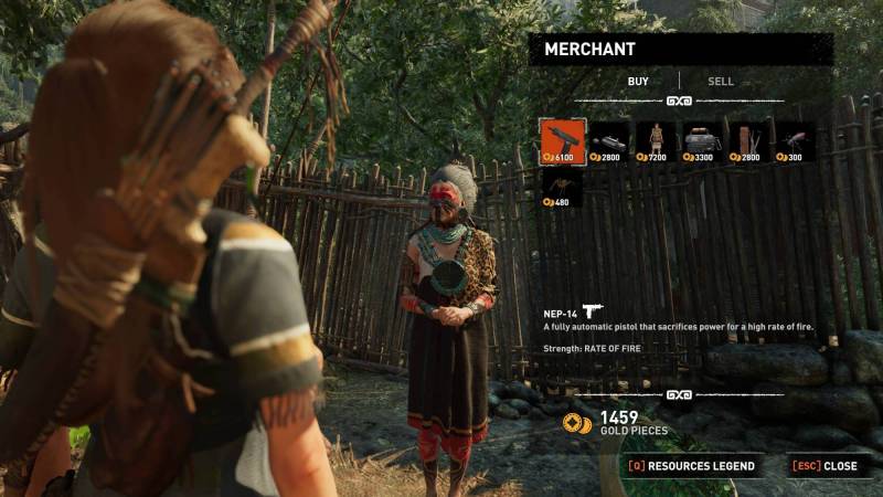 A merchant in Shadow of the Tomb Raider