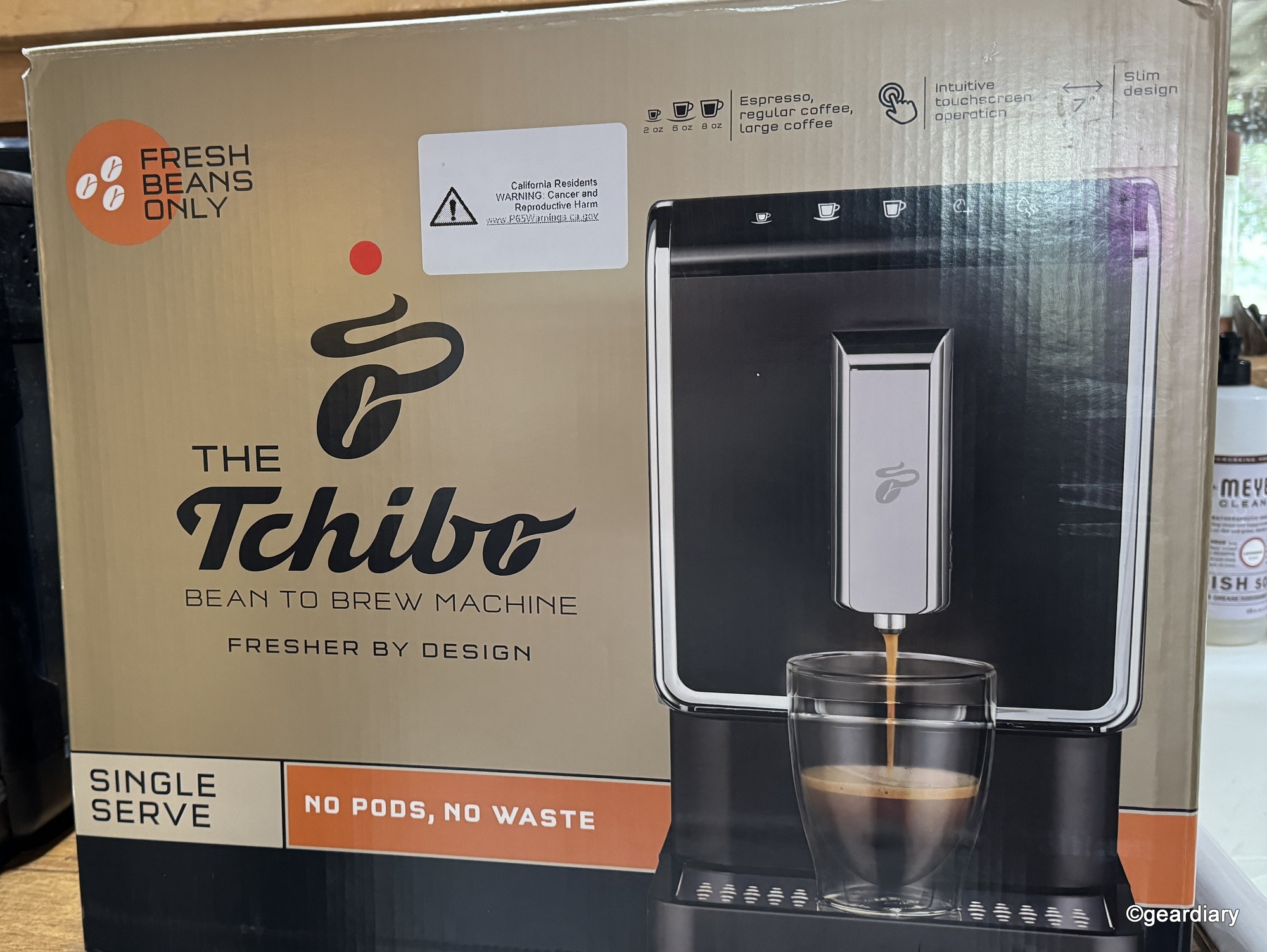 Tchibo Bean-to-Brew Coffee Machine retail box