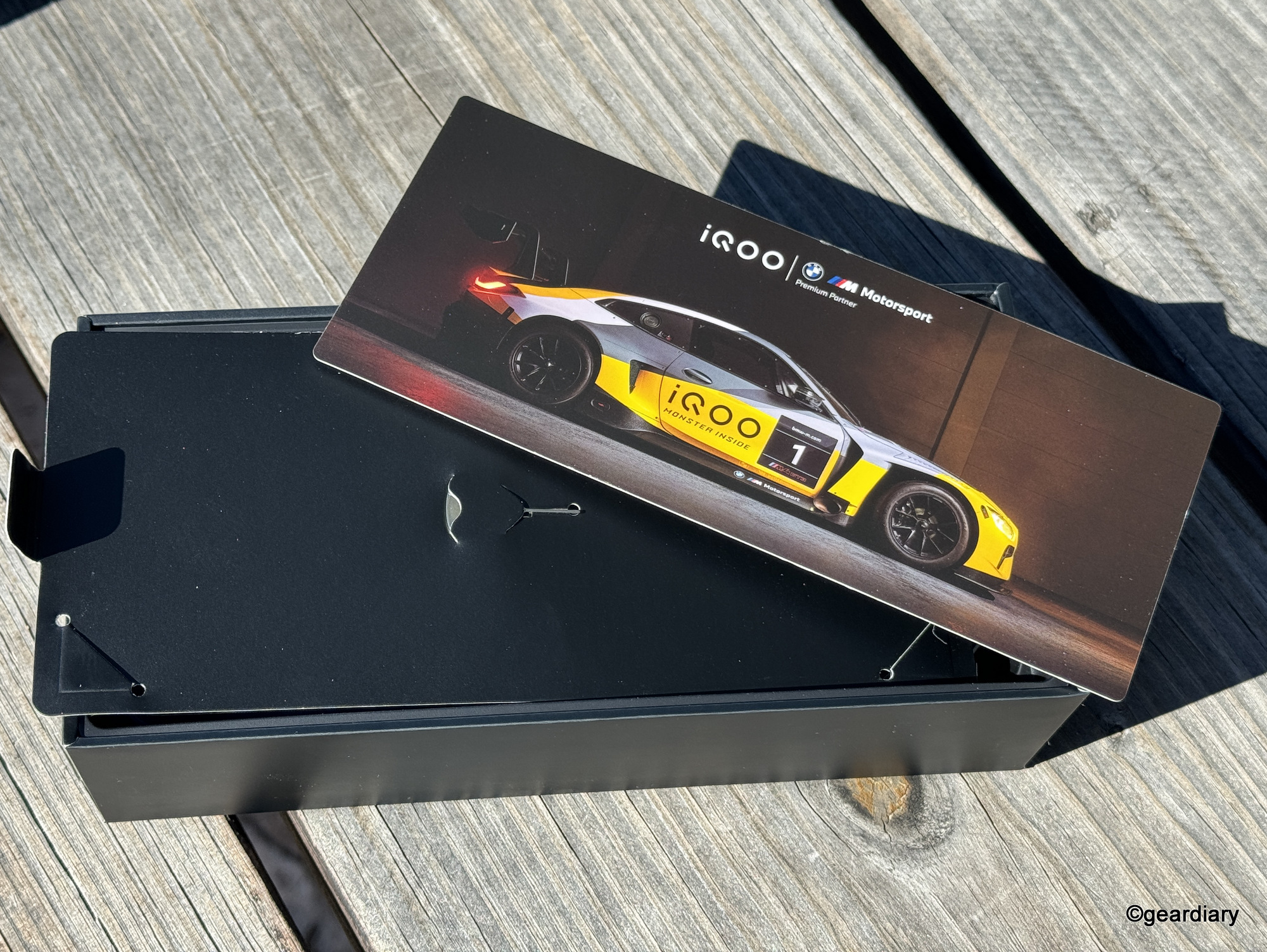 BMW insert and SIM tool in the IQOO 12 Legend Edition retail box