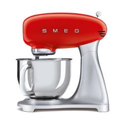 SMEG 5-Quart Stand Mixer in Pastel Red
