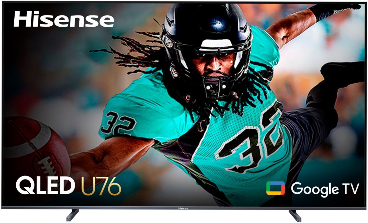 Get a 100" Hisense U76N Series QLED 4K Google TV for $2999 — Just in Time for the SuperBowl!