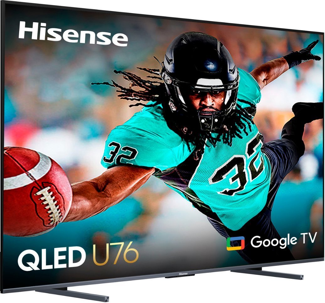 Get a 100" Hisense U76N Series QLED 4K Google TV for $2999 — Just in Time for the SuperBowl!