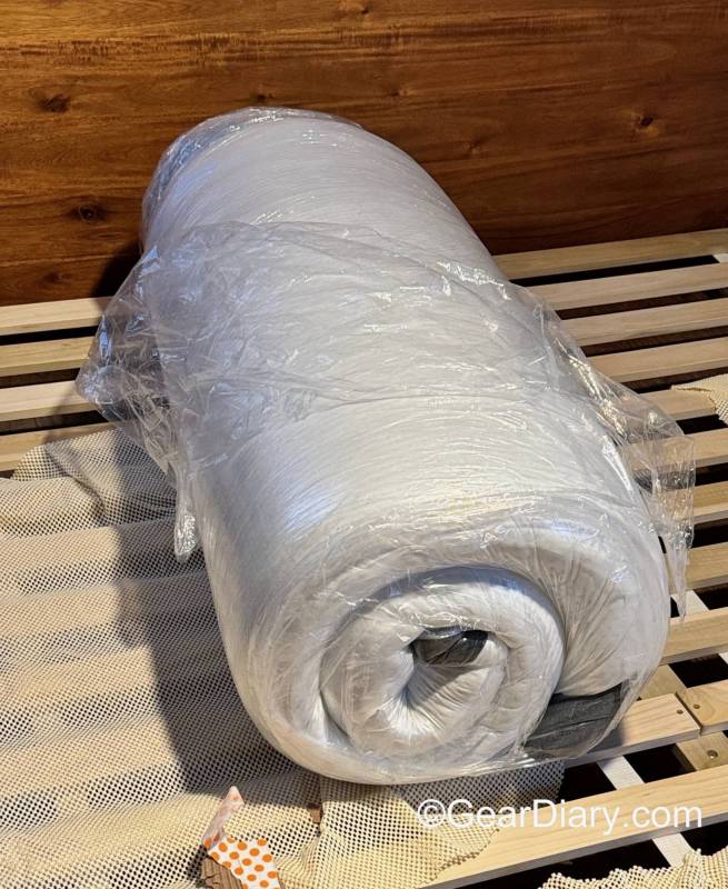 The rolled and wrapped Emma Original Mattress