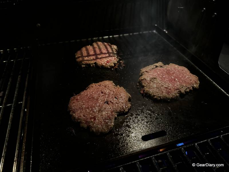 Hamburgers on the Weber Crafted Griddle