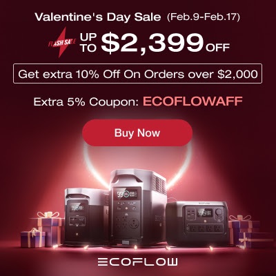 EcoFlow Valentine's Day Sale Will Power You at Home and Away!