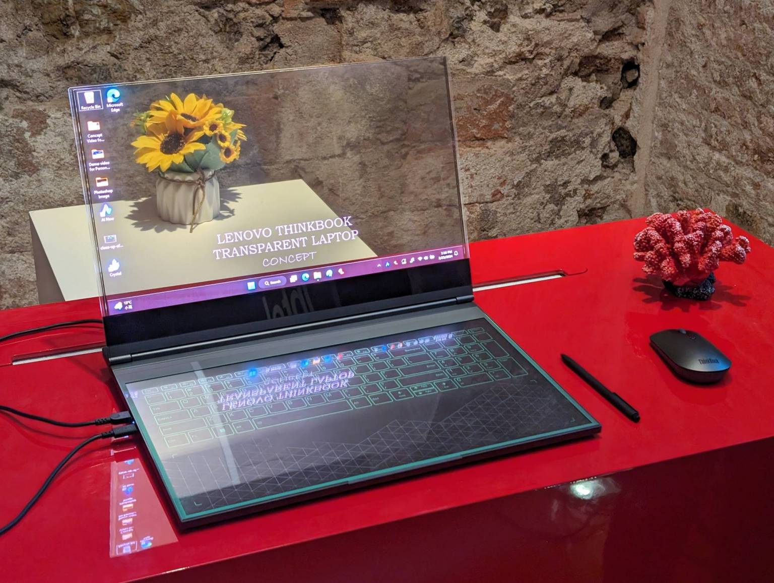 Lenovo ThinkBook Transparent Display Laptop Concept Brings Transparency ...