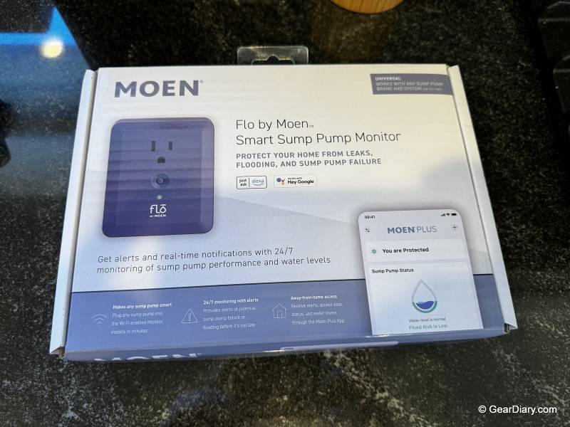 Flo by Moen Smart Sump Pump Monitor retail box