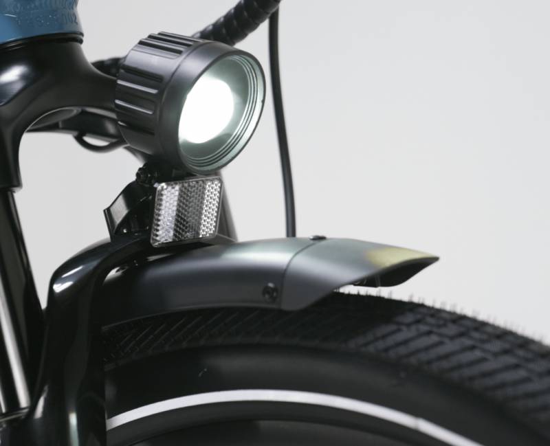 Rad Power Bikes' Radster Road's headlight.