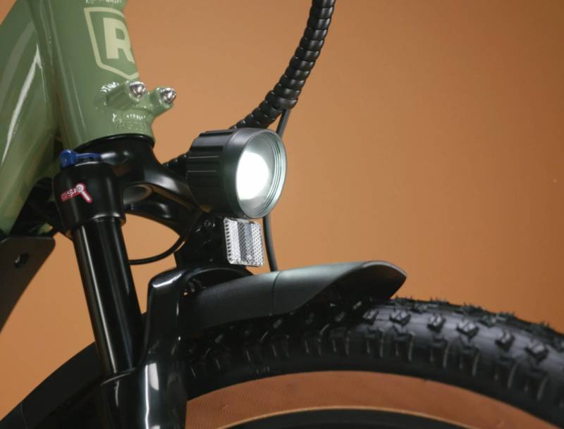 Rad Power Bikes' Radster Trail's headlight.