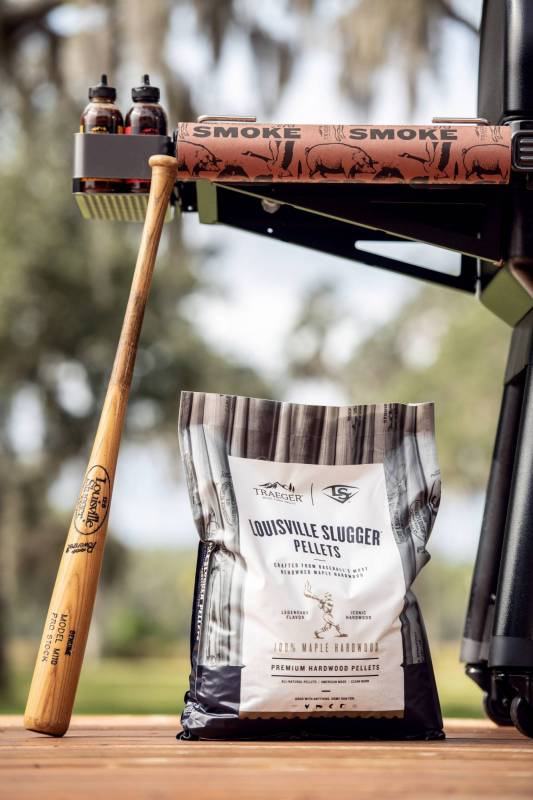 Limited-Edition Traeger Louisville Slugger Pellets Are the Perfect BBQ + Baseball Collaboration