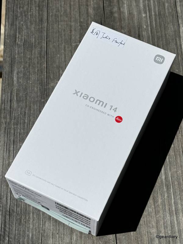 The Xiaomi 14 retail box.