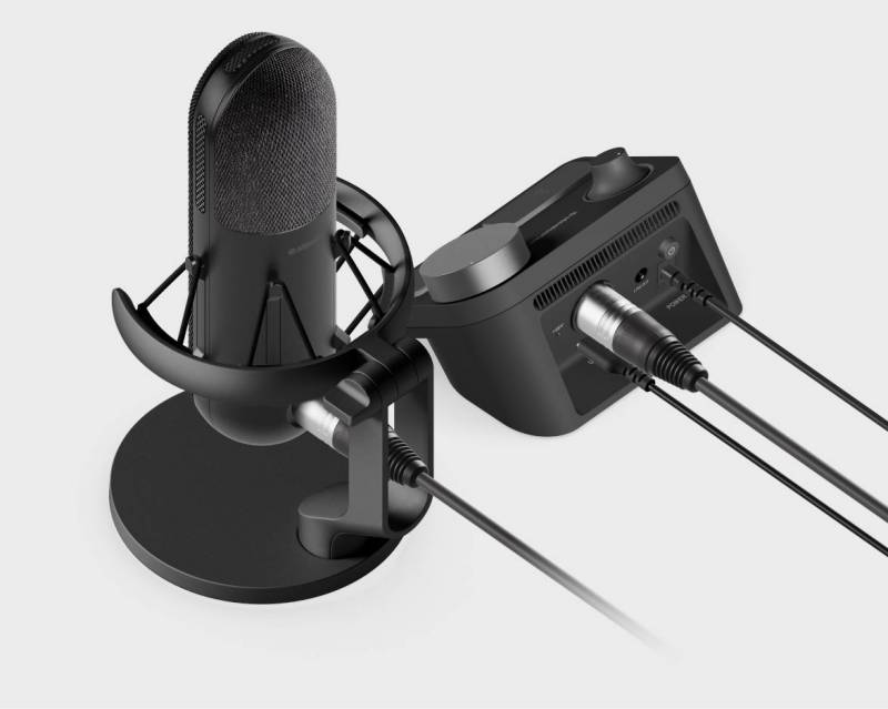 The SteelSeries Alias Pro XLR Mic and Stream Mixer