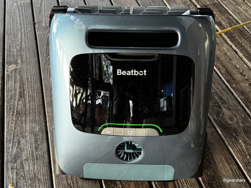 The Beatbot Aquasense Pro in the charging dock