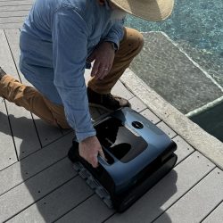 Kev calibrating the Beatbot Aquasense Pro