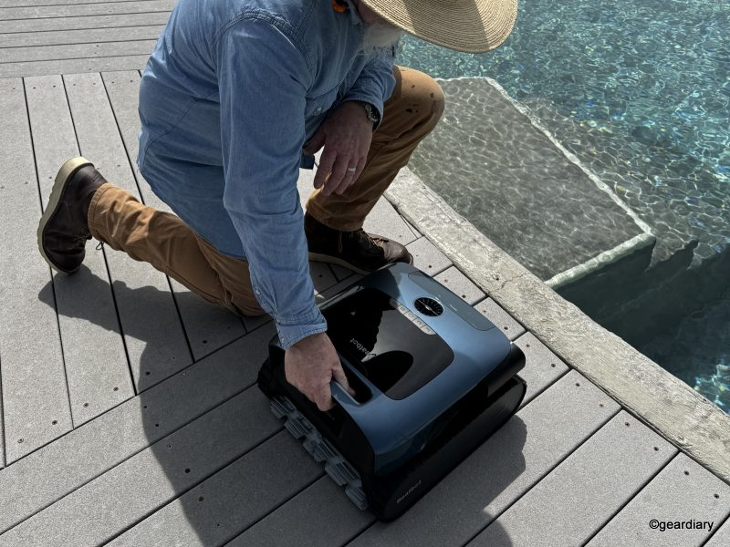 Kev calibrating the Beatbot Aquasense Pro