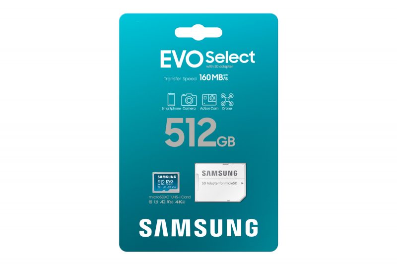 EVO Select microSD card Packaging