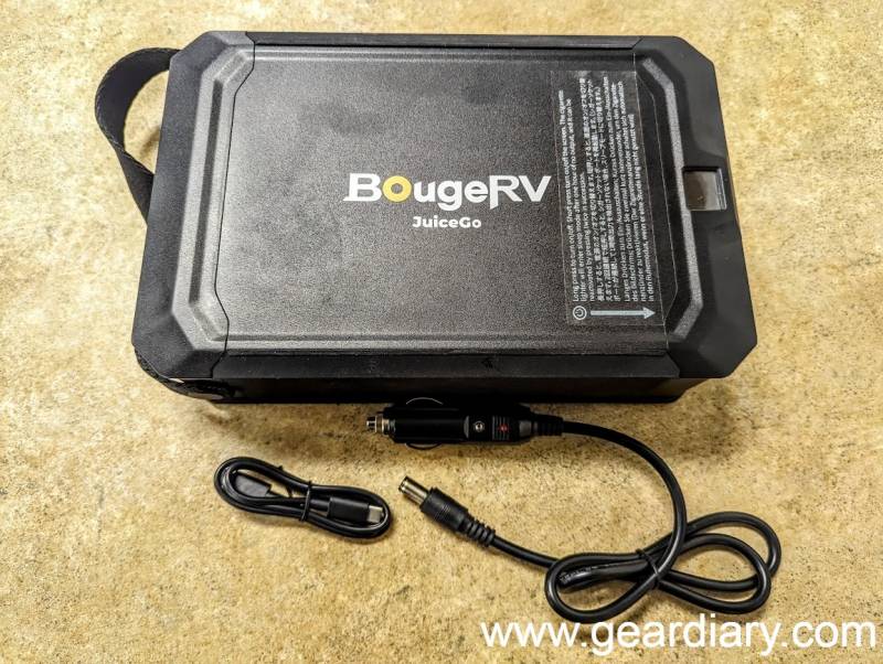 Top view of the BougeRV JuiceGo 240Wh Portable Power Station