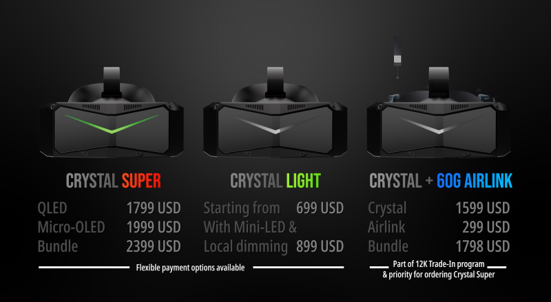 Pimax Crystal Super and Pimax Crystal Light: Two New High-End VR Headsets for Gaming