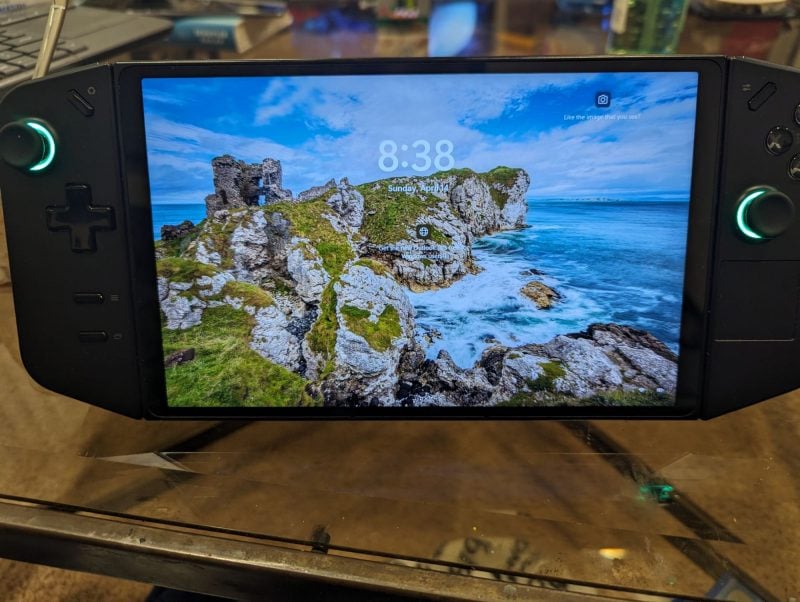 A game displayed on the Lenovo Legion Go