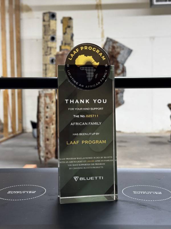 BLUETTI includes a Thank you for contributing to the LAAF program with the AC300+B300