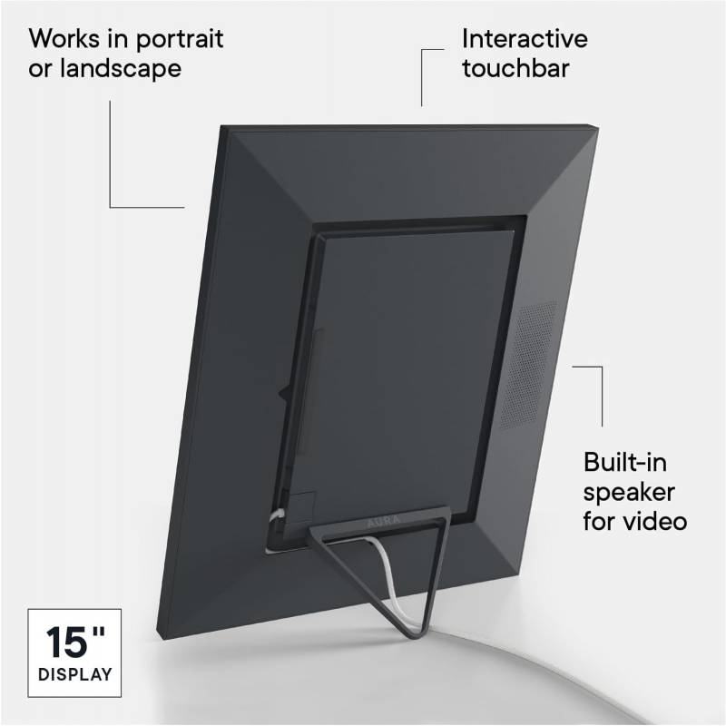 Aura Frames Walden 15" WiFi Digital Picture Frame