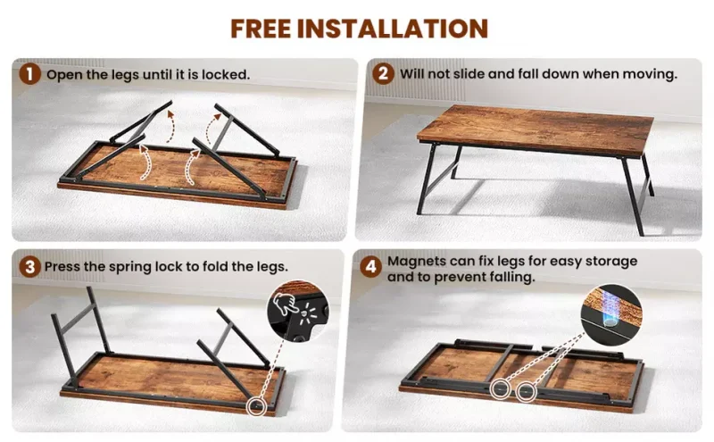 Flycity Portable Folding Coffee Table
