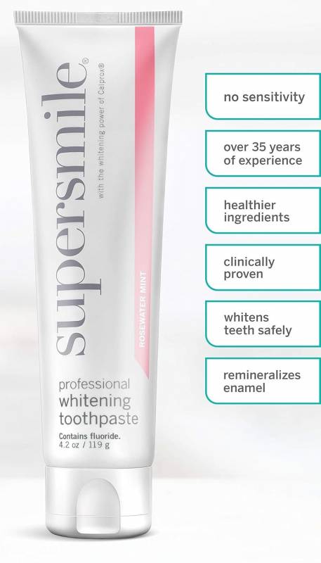 Supersmile Professional Whitening Toothpaste in Rosewater Mint