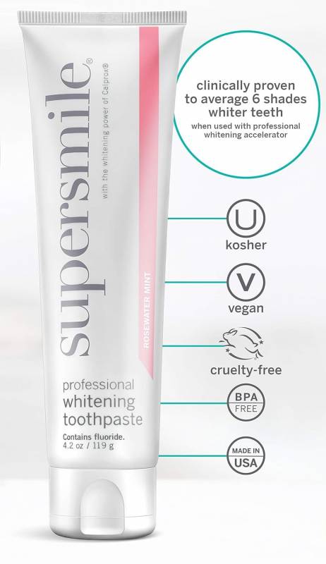 Supersmile Professional Whitening Toothpaste in Rosewater Mint